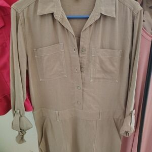 beachlunchlounge Tan Midi Dress